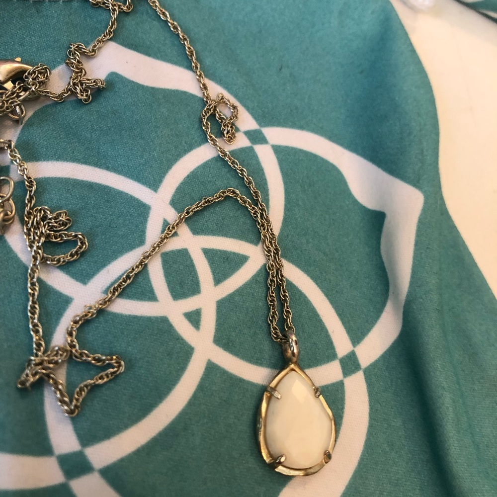 Kendra Scott White Drop Necklace
